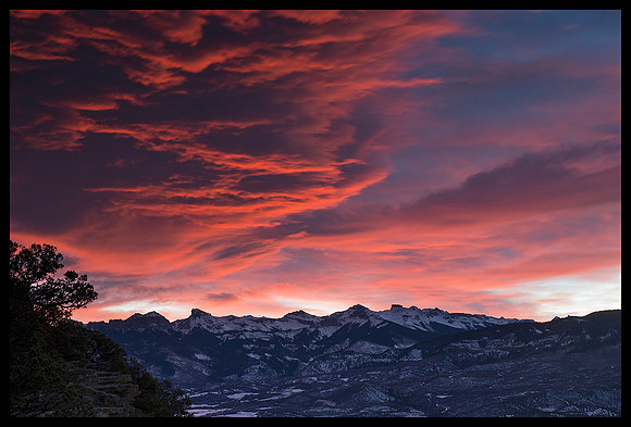 Cimarron Mountains sunrise 1