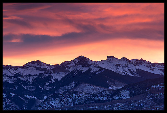 Cimarron Mountains sunrise 2