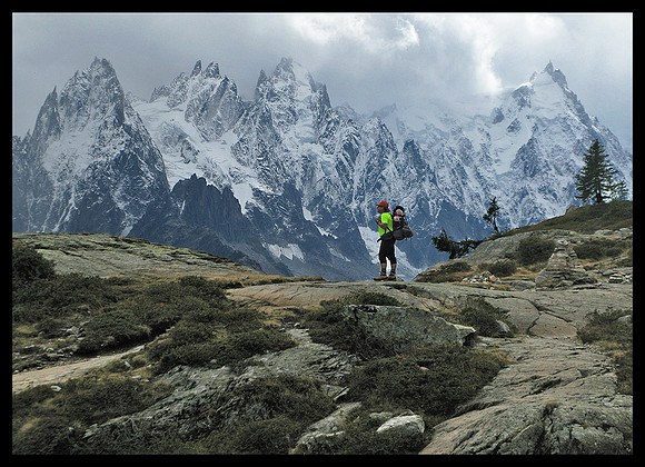 French Alps hiker