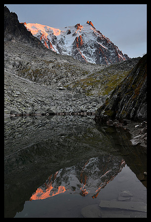Lake Bleu and Aiguille du Midi