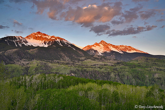 Wilson Peak sunrise 2, CO