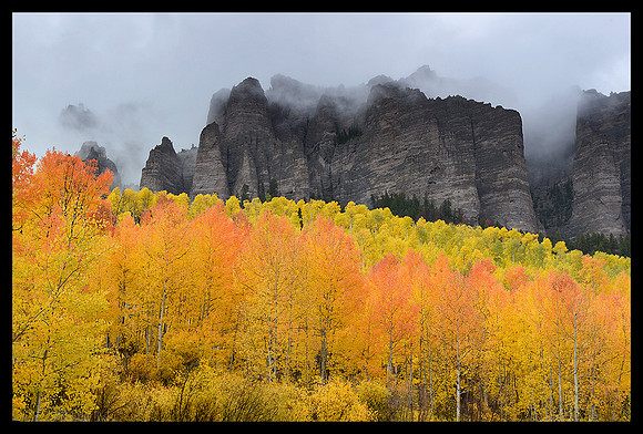 Cimarron Mountains in fall 2