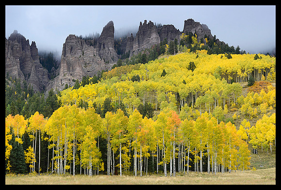 Cimarron Mountains in fall 3