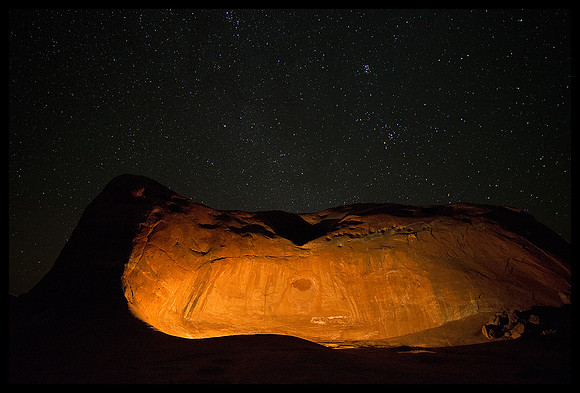 Grand Staircase Escalante National Monument - Dance Hall Rock with stars