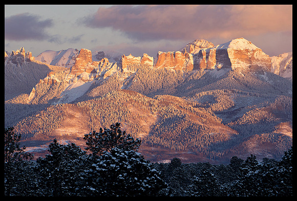 Cimarron Mountains sunset