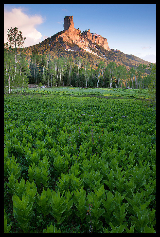Chimney Peak sunset, CO