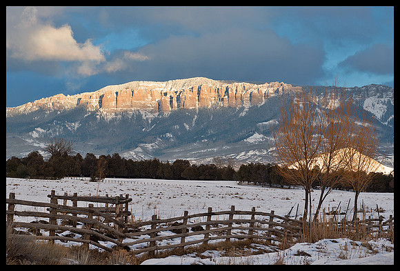 Cimarron Mountains sunset 2
