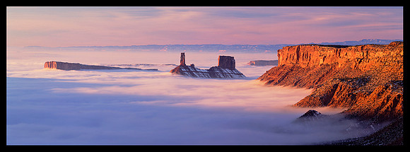 Castle Valley with fog (P54)