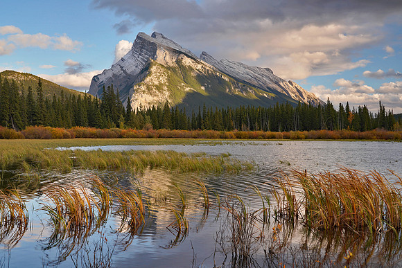Mt Rundle and Vermillion Lakes 1